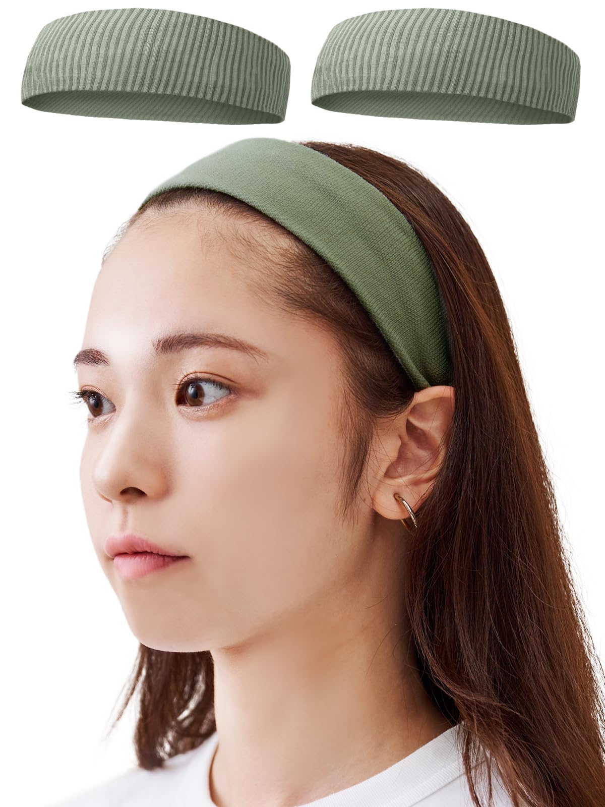 Amazon.co.jp: [Maison Peony] ヘアバンド ヘッドバンド 綿100% 跡が